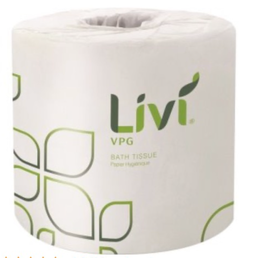 Livi Basic Bath Tissue, 2-Ply, 500 Sheets, 96RL/CT, White (SOL21724)